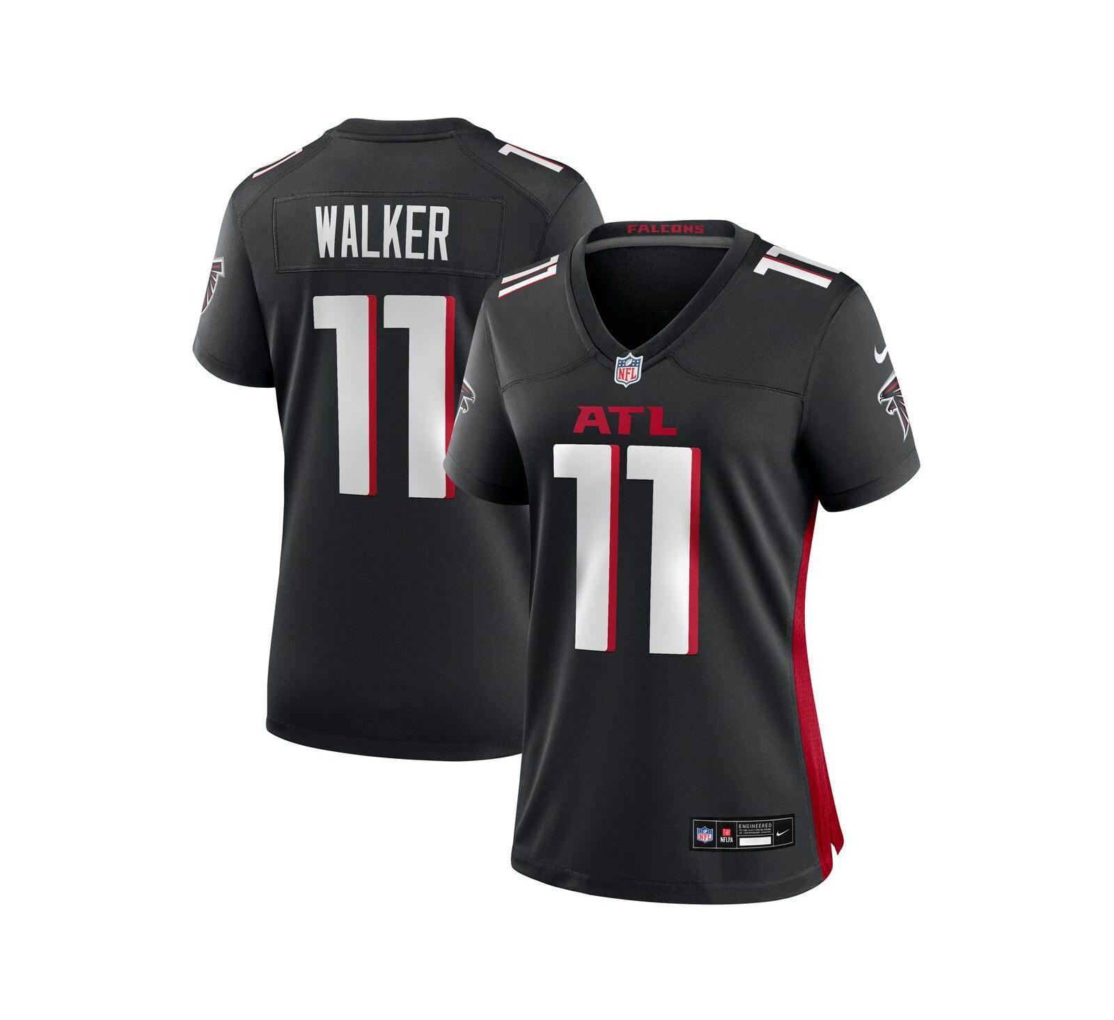 Женская игровая джерси Nike Jalon Walker Black Atlanta Falcons