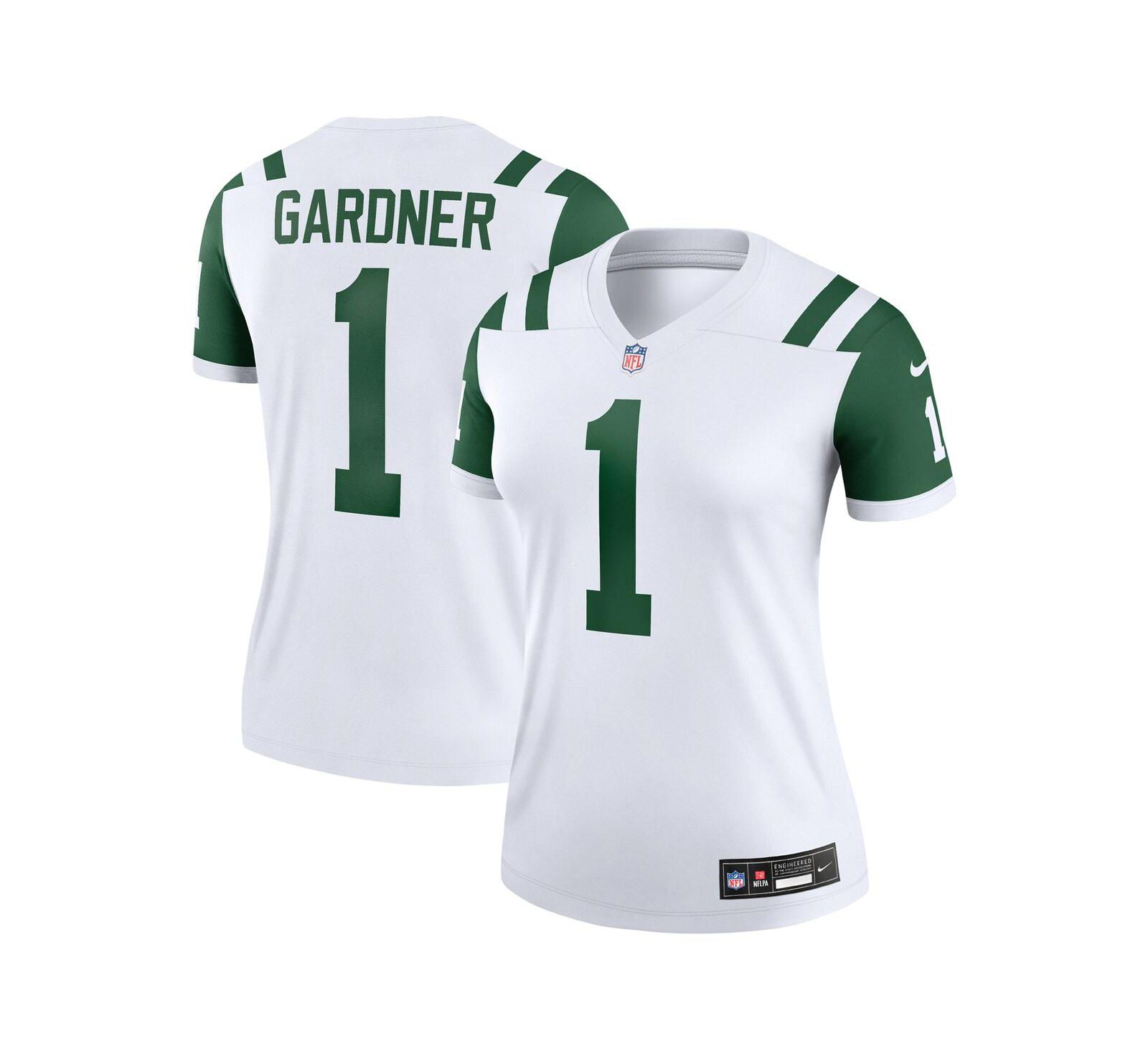 Nike Women's Ahmad Sauce Gardner Classic Alternate White New York Jets Alternate Legend Player Performance Top