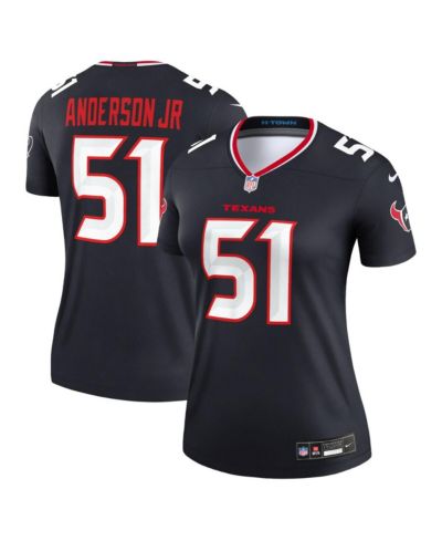 Nike Женский топ Will Anderson Jr. Navy Houston Texans Legend Player Performance