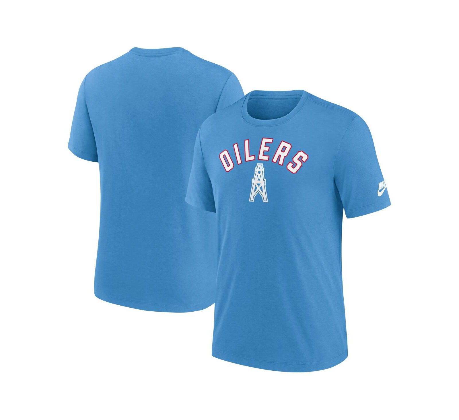Мужская футболка Nike Light Blue Tennessee Titans Favorable Timeline Tri-Blend