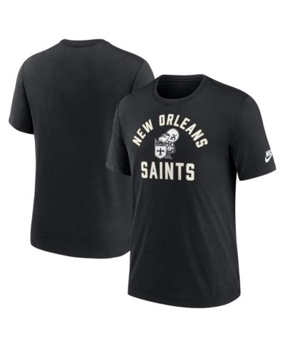 Nike Мужская футболка Tri-Blend New Orleans Saints, черная