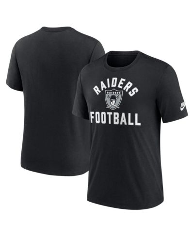 Мужская черная футболка Nike Las Vegas Raiders Tri-Blend