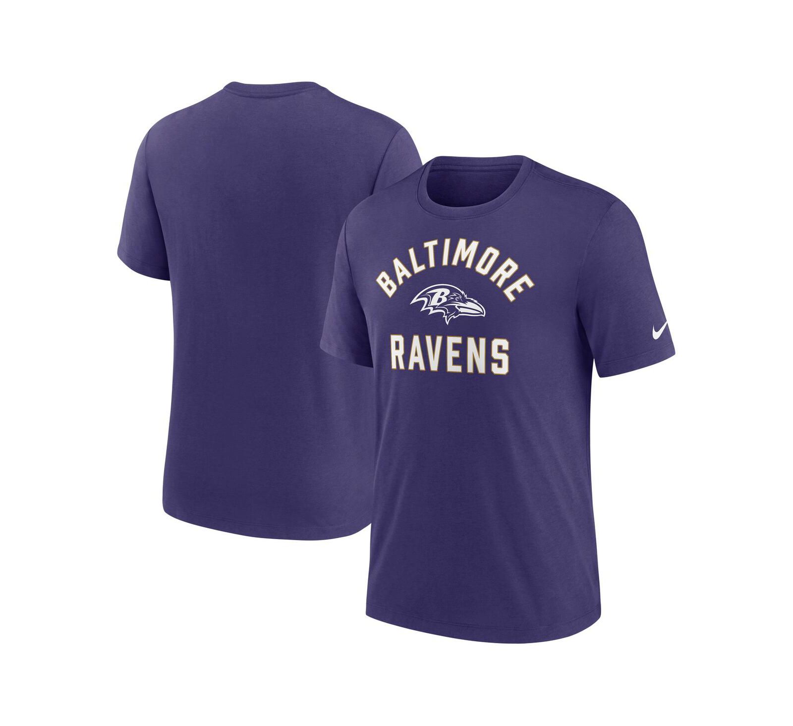 Nike Мужская футболка Nike Baltimore Ravens Favorable Timeline Tri-Blend фиолетовая