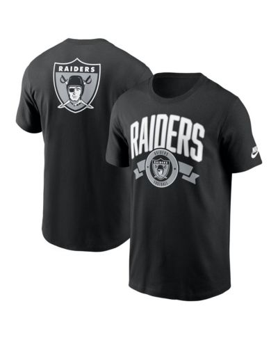 Nike Men's Black Las Vegas Raiders Rewind Front and Back Hit Essential T-Shirt