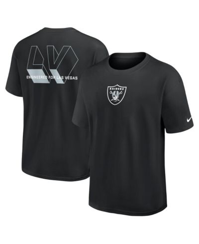 Nike Men's Black Las Vegas Raiders Dominate the Game Essential Max90 T-Shirt