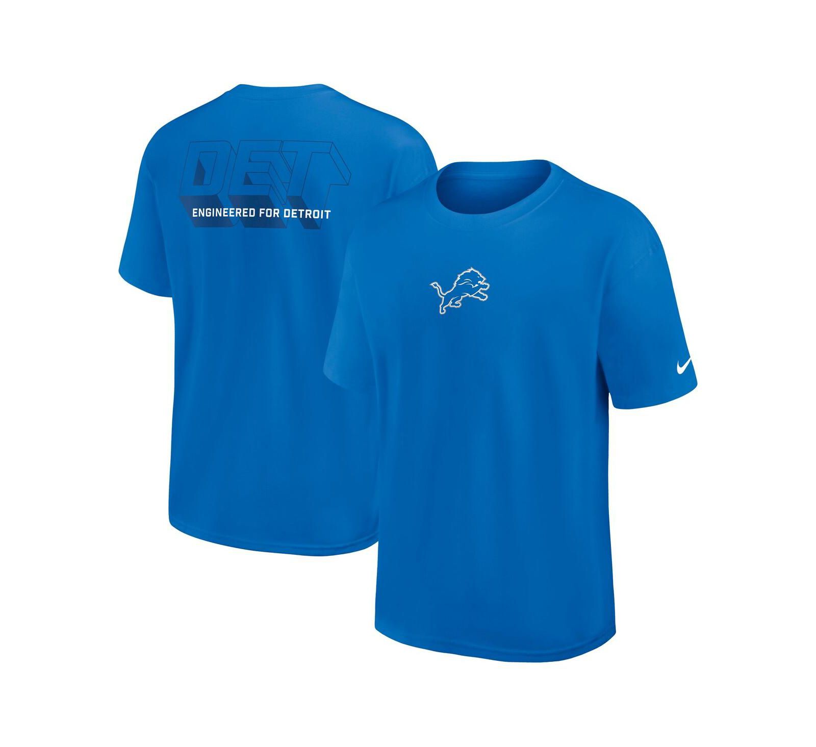 Nike Men's Blue Detroit Lions Dominate the Game Essential Max90 T-Shirt