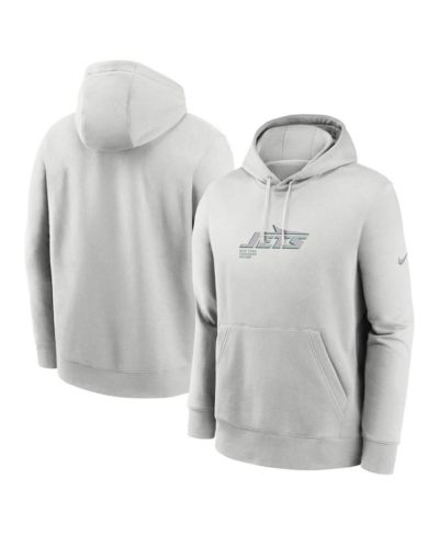 Nike Men's Gray New York Jets Edge Pack French Terry Club Pullover Hoodie