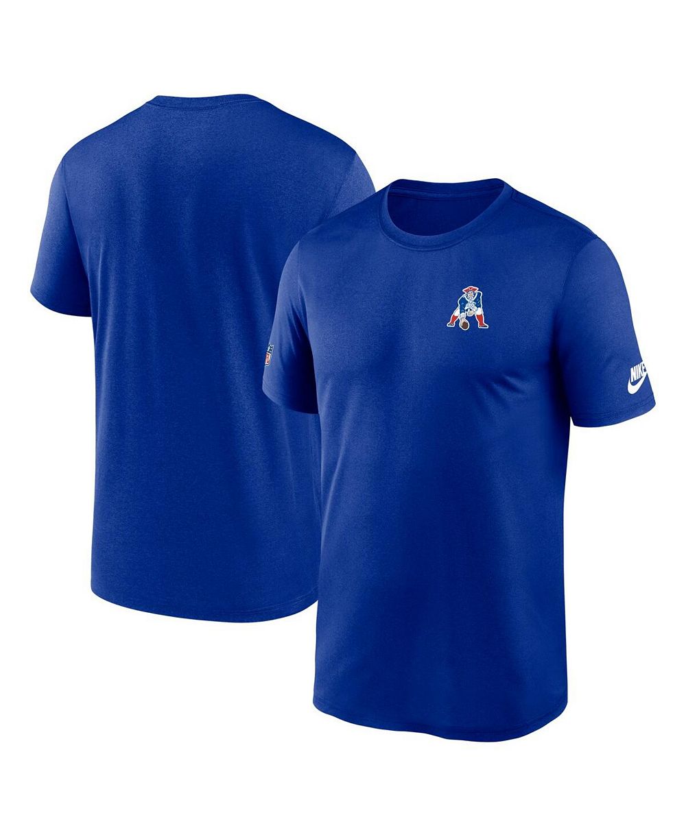 Nike Men's Royal New England Patriots Sideline Alt Pack Small Logo Legend Performance T-Shirt
