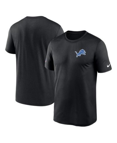 Nike Мужская футболка Detroit Lions Sideline Alt Pack Small Logo Legend Performance, черная