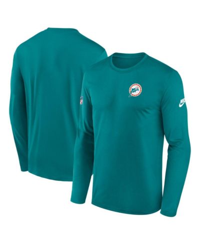 Мужская футболка Nike Aqua Miami Dolphins Legend с коротким рукавом и маленьким логотипом