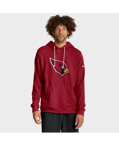 Nike Men's Cardinal Arizona Cardinals Sideline Initial Home Performance Pullover Hoodie