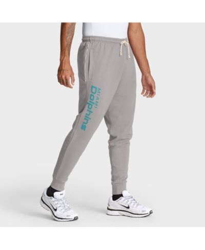 Nike Мужские спортивные брюки Nike Gray Miami Dolphins Sideline Ground Game Performance Taper