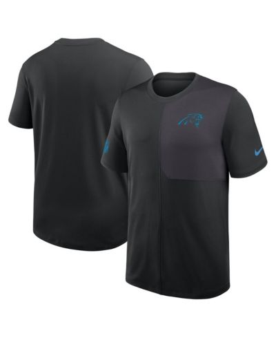 Мужская футболка Nike Black Carolina Panthers Sideline UV Performance Coach
