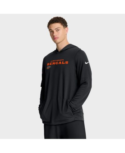 Мужское худи Nike черное, Cincinnati Bengals, с длинным рукавом