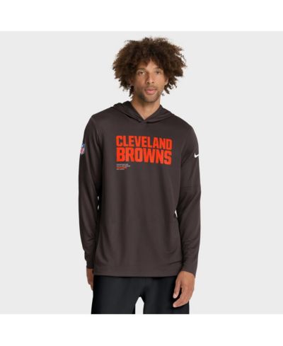 Мужская футболка-худи Nike Cleveland Browns Sideline Pure Fury Performance Long Sleeve