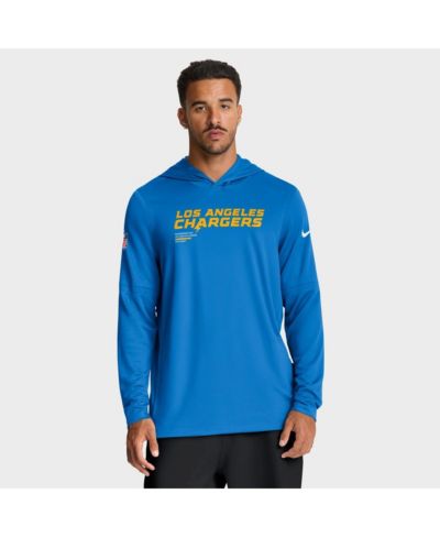 Nike Мужской лонгслив-худи Los Angeles Chargers Powder Blue Pure Fury