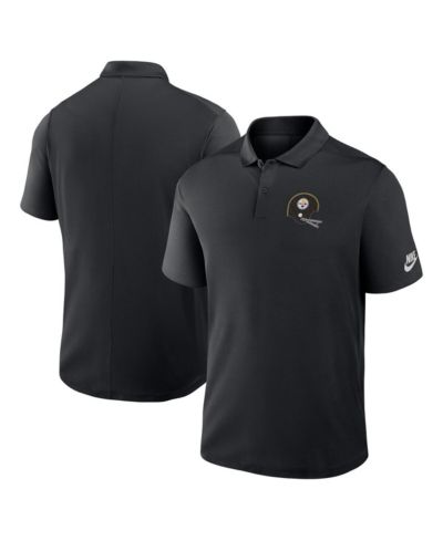 Nike Men's Black Pittsburgh Steelers Rewind Victory Performance Polo Shirt