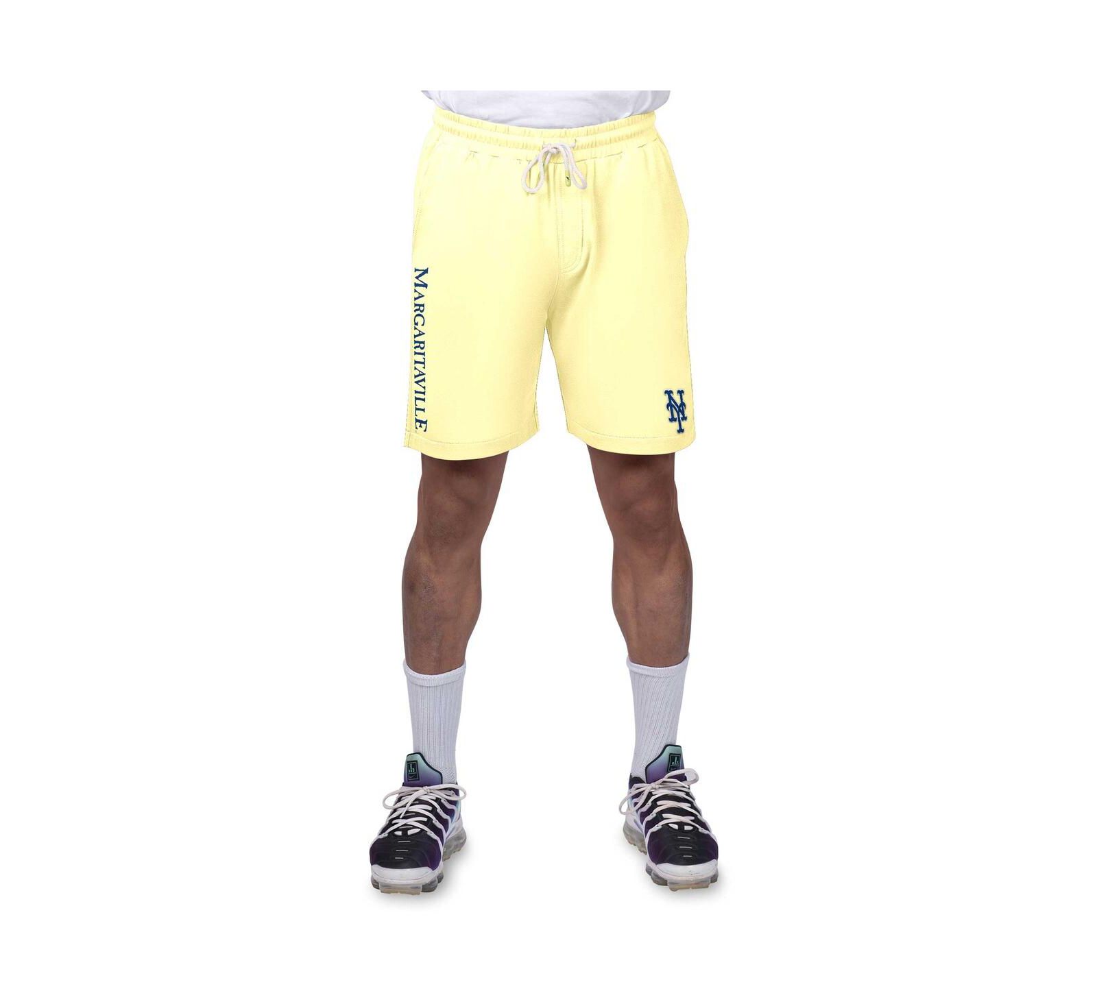 Шорты Margaritaville Men's Yellow New York Mets из французского терри, Мужские
