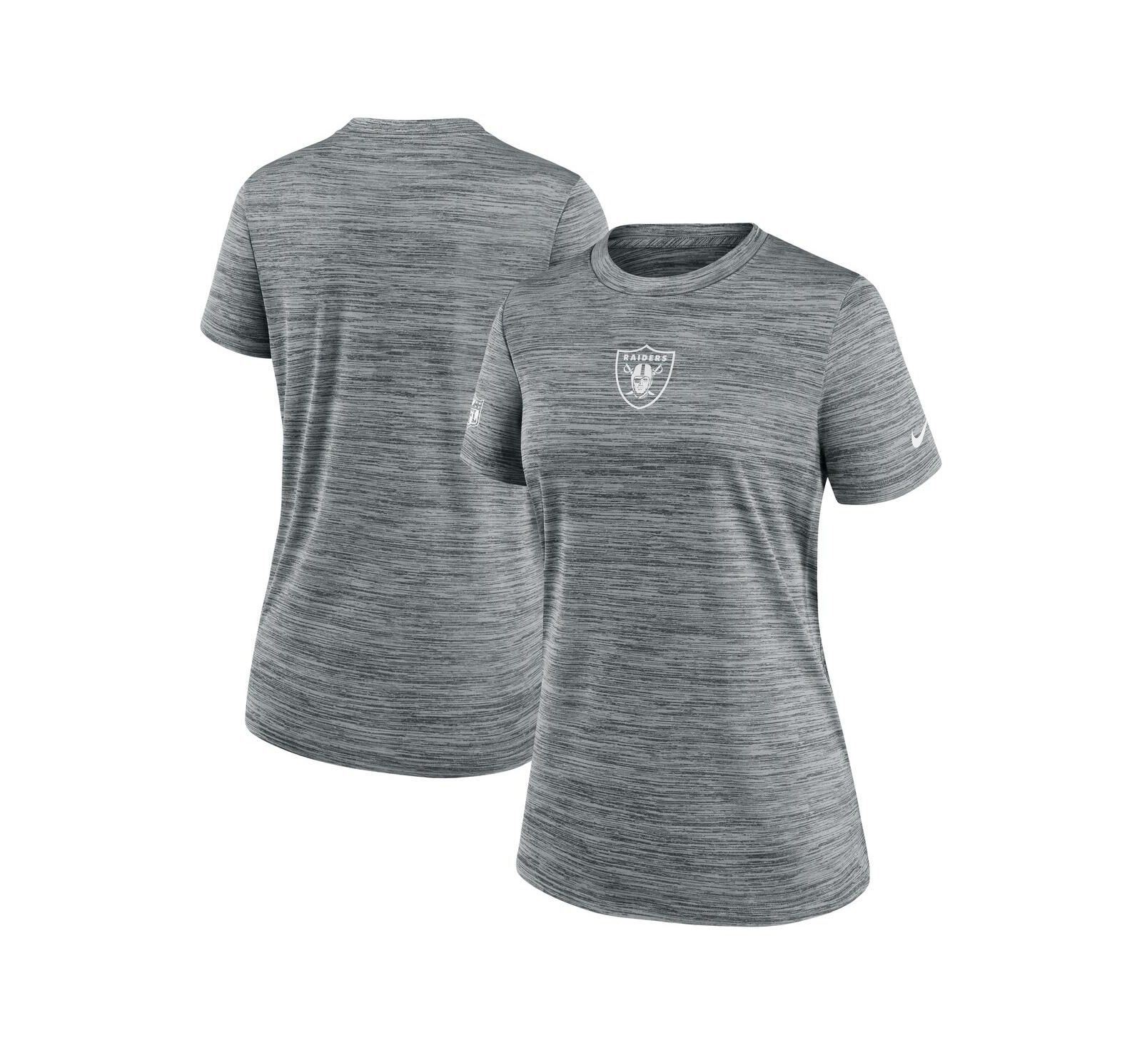 Nike Women's Gray Las Vegas Raiders Sideline Velocity Performance T-Shirt