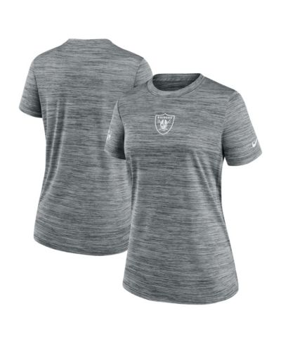 Женская футболка Nike Gray Las Vegas Raiders Sideline Velocity Performance