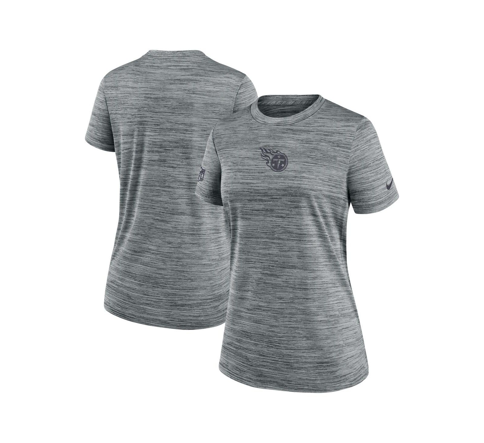 Nike Women's Gray Tennessee Titans Sideline Velocity Performance T-Shirt