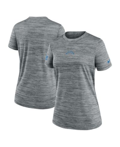 Футболка Nike Women's Gray Los Angeles Chargers Sideline Velocity Performance