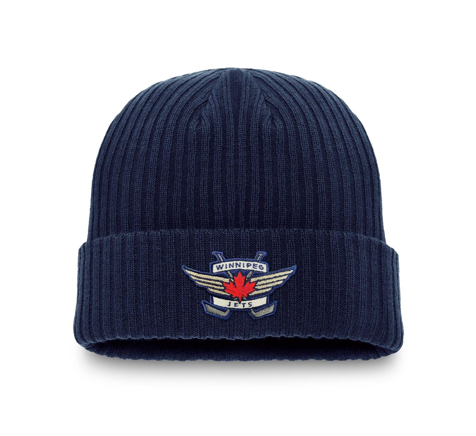 Fanatics Men's Navy Winnipeg Jets Component Cuffed Knit Hat