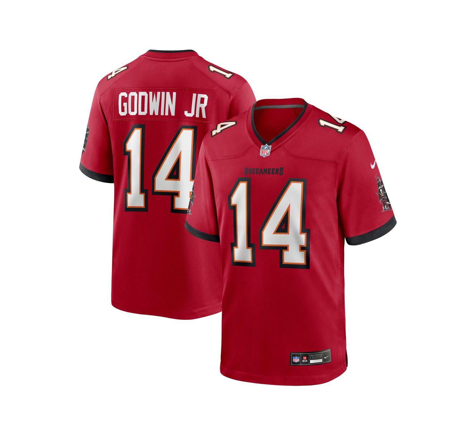 Nike Мужская игровая джерси Chris Godwin Jr. Red Tampa Bay Buccaneers