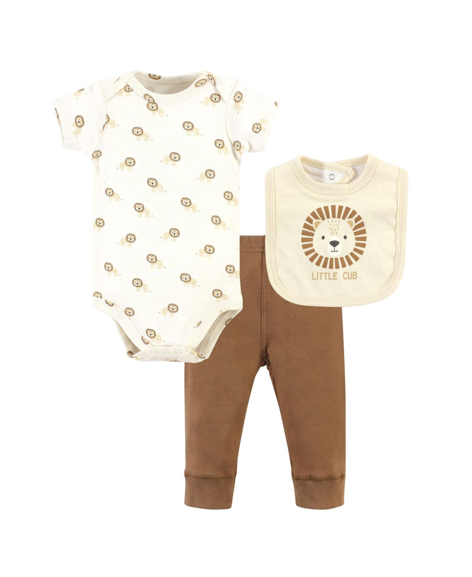 Комплект одежды Hudson Baby для мальчиков Hudson Cotton: боди, брюки и нагрудник в тон