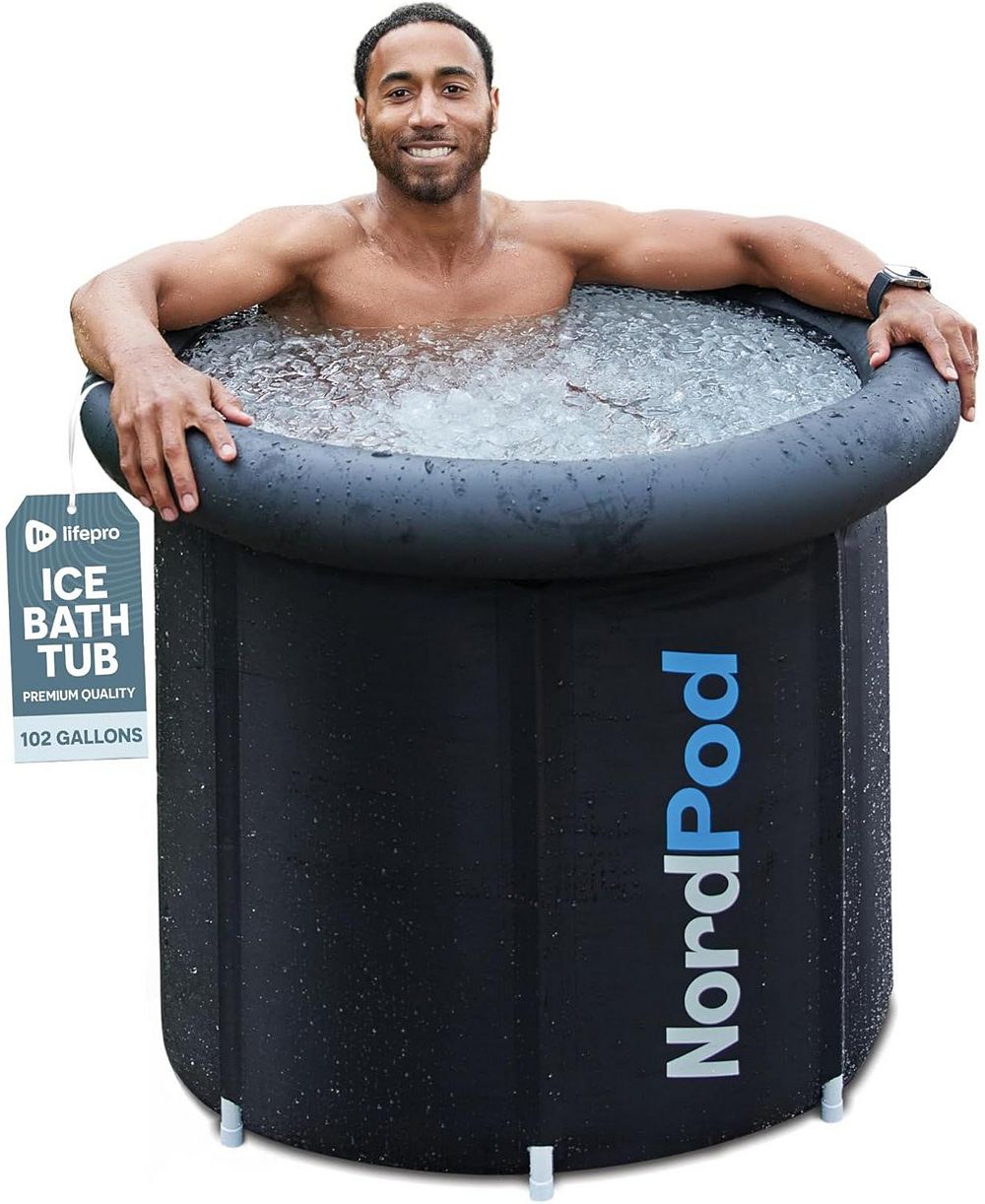 Lifepro Portable Ice Bath Tub with Cover & Bag - Durable Cold Plunge Tub for Athletes, Adults, Home & Outdoor Therapy