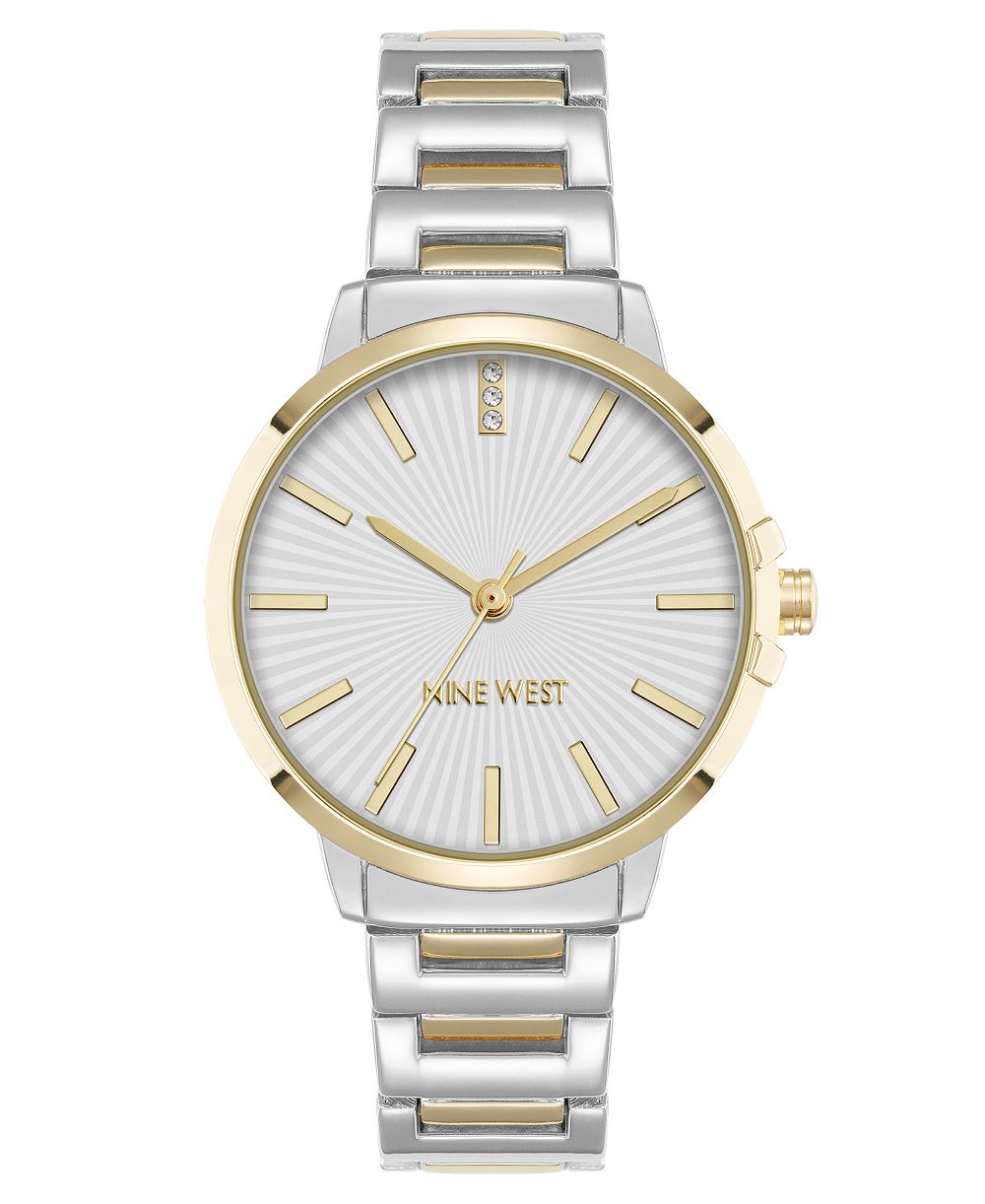 Женские часы Nine West Quartz Silver-Tone и Gold-Tone 35mm