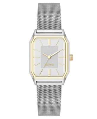 Женские кварцевые часы Nine West Silver-Tone и Gold-Tone Stainless Steel Mesh, 26mm