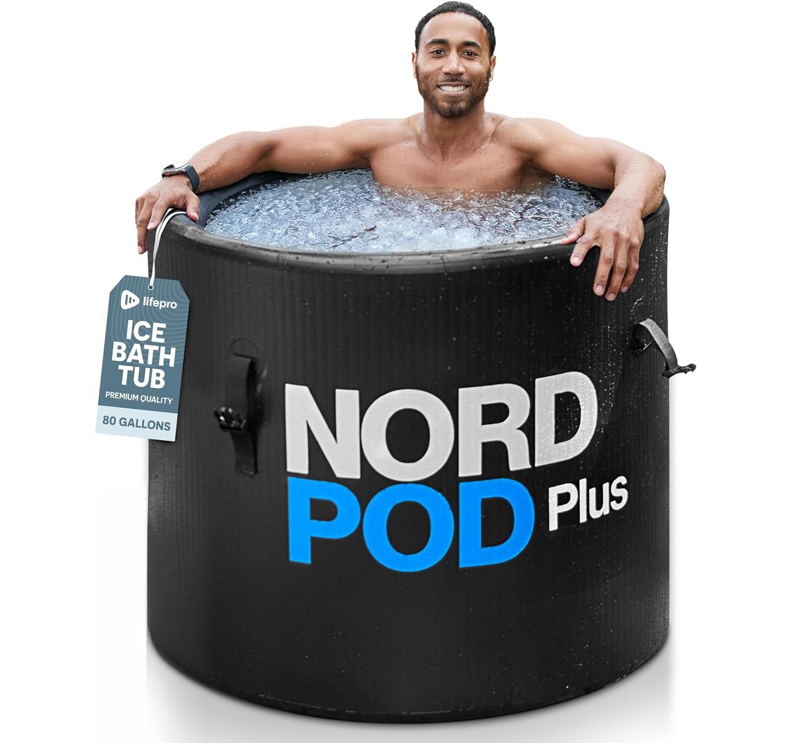 Портативная ванна для ледяных ванн Lifepro NordPod Plus - XL Cold Plunge Tub, 80-Gallon Inflatable