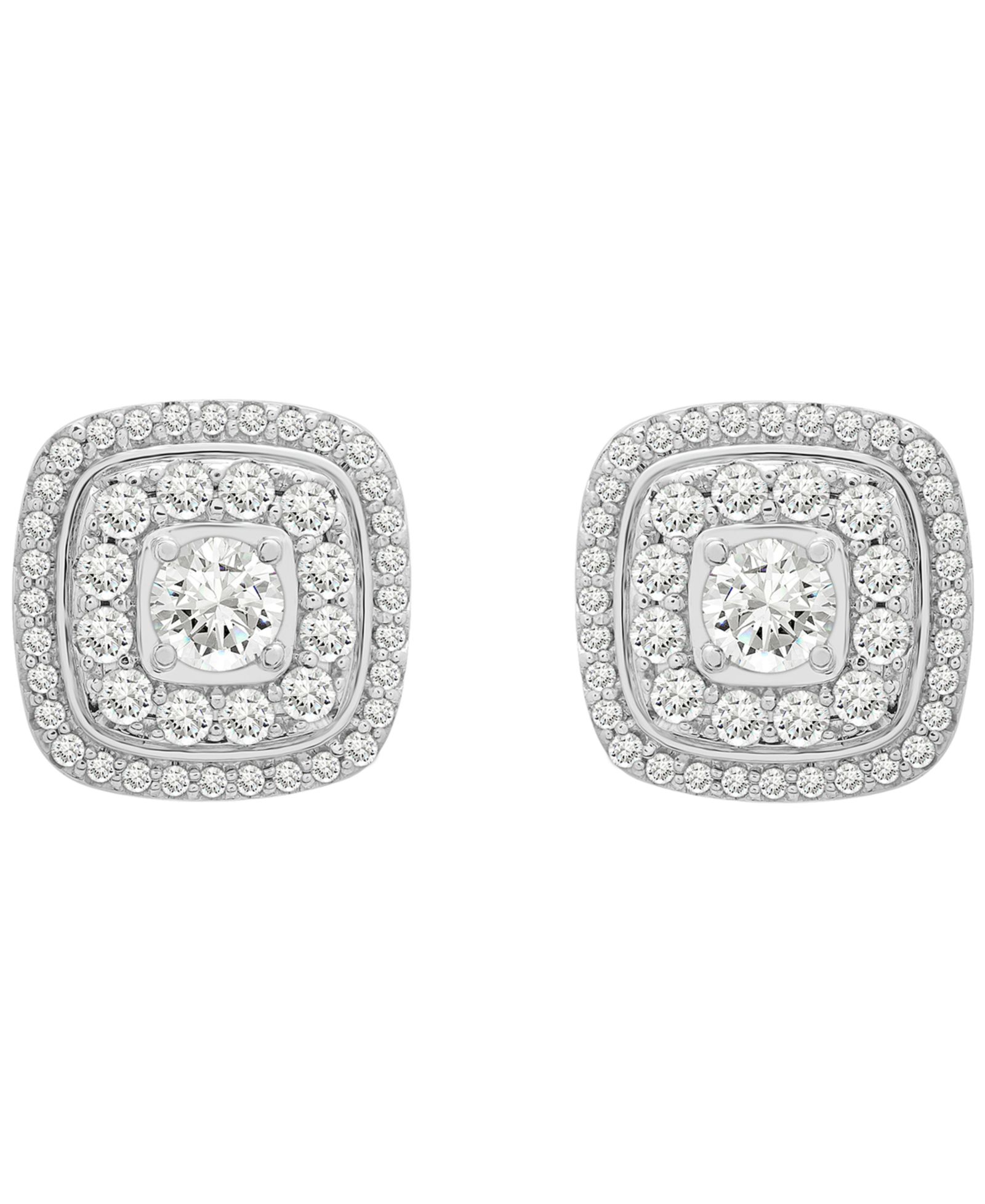 Wrapped in Love Diamond Stud Earrings (1 ct. t.w.) in 14k White Gold, Macy's Exclusive
