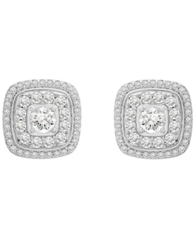 Wrapped in Love Серьги-гвоздики с бриллиантами (1 ct. t.w.) в 14k White Gold