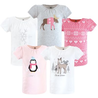Girl winter animals