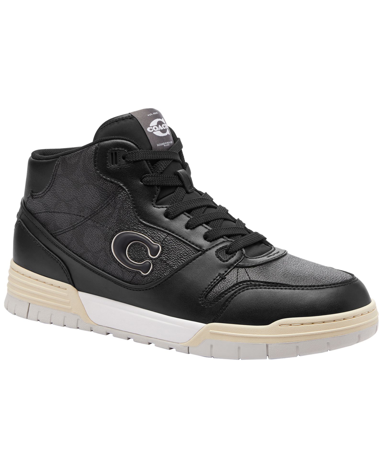 COACH Men's Soho Mid Top Signature Sneakers
