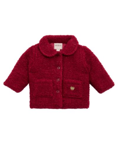 GUESS Baby Girls Lurex Sherpa Padded Coat