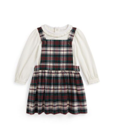 Детский комплект Polo Ralph Lauren: боди Interlock и платье из хлопка Oxford, 2-piece set