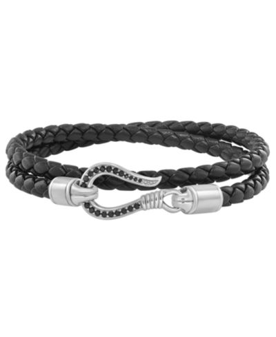 Браслет EFFY Collection с черным шпинелем в стерлинговом серебре
