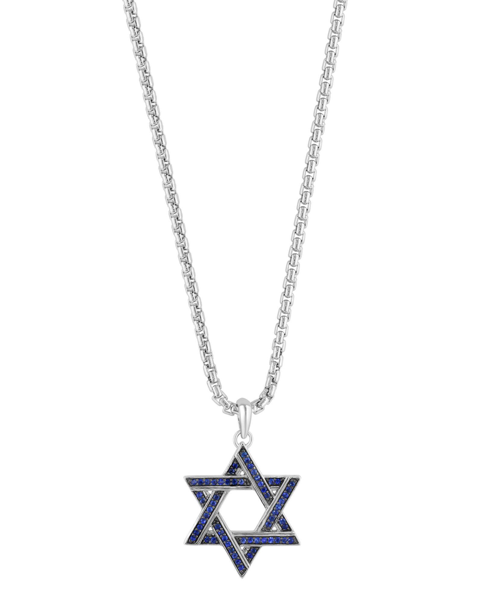 EFFY Collection колье-подвеска Blue Saphire (5/8 ct. t.w.) в стерлинговом серебре