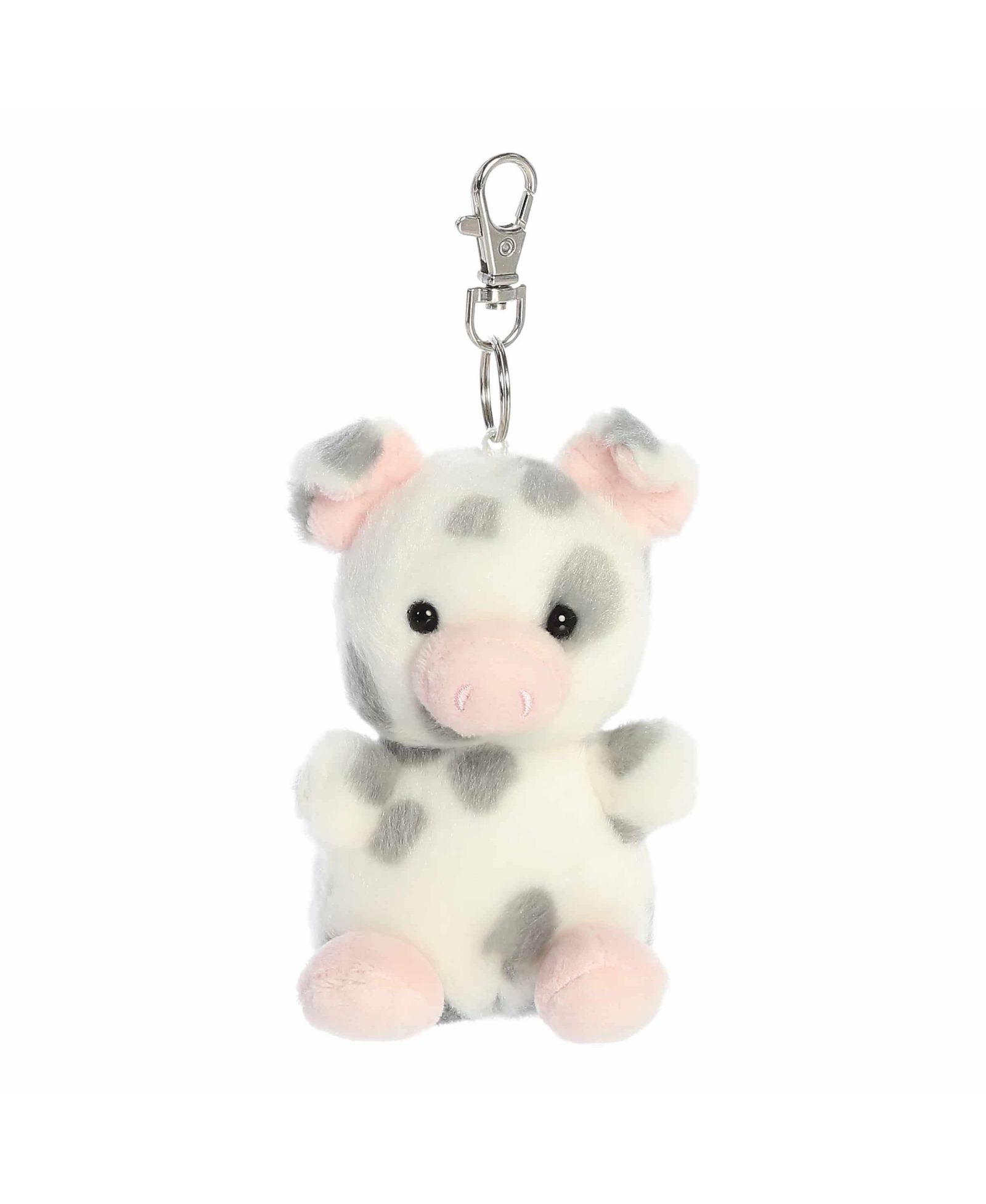 Aurora Mini Piggles Spotted Piglet Palm Pals Adorable Clip-On Gray 4