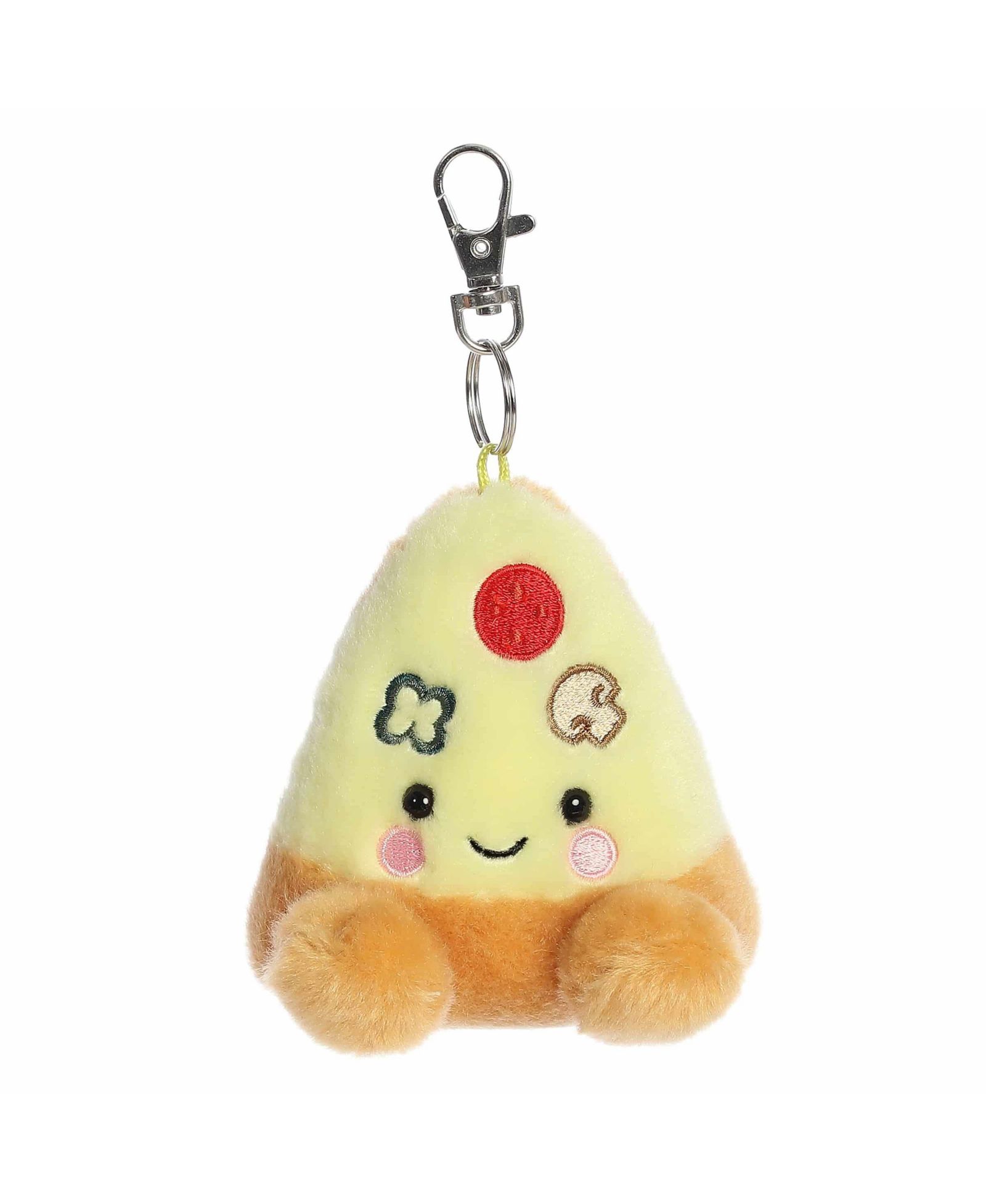 Aurora Mini Peppa Pizza Slice Palm Pals Adorable Clip-On Yellow 4