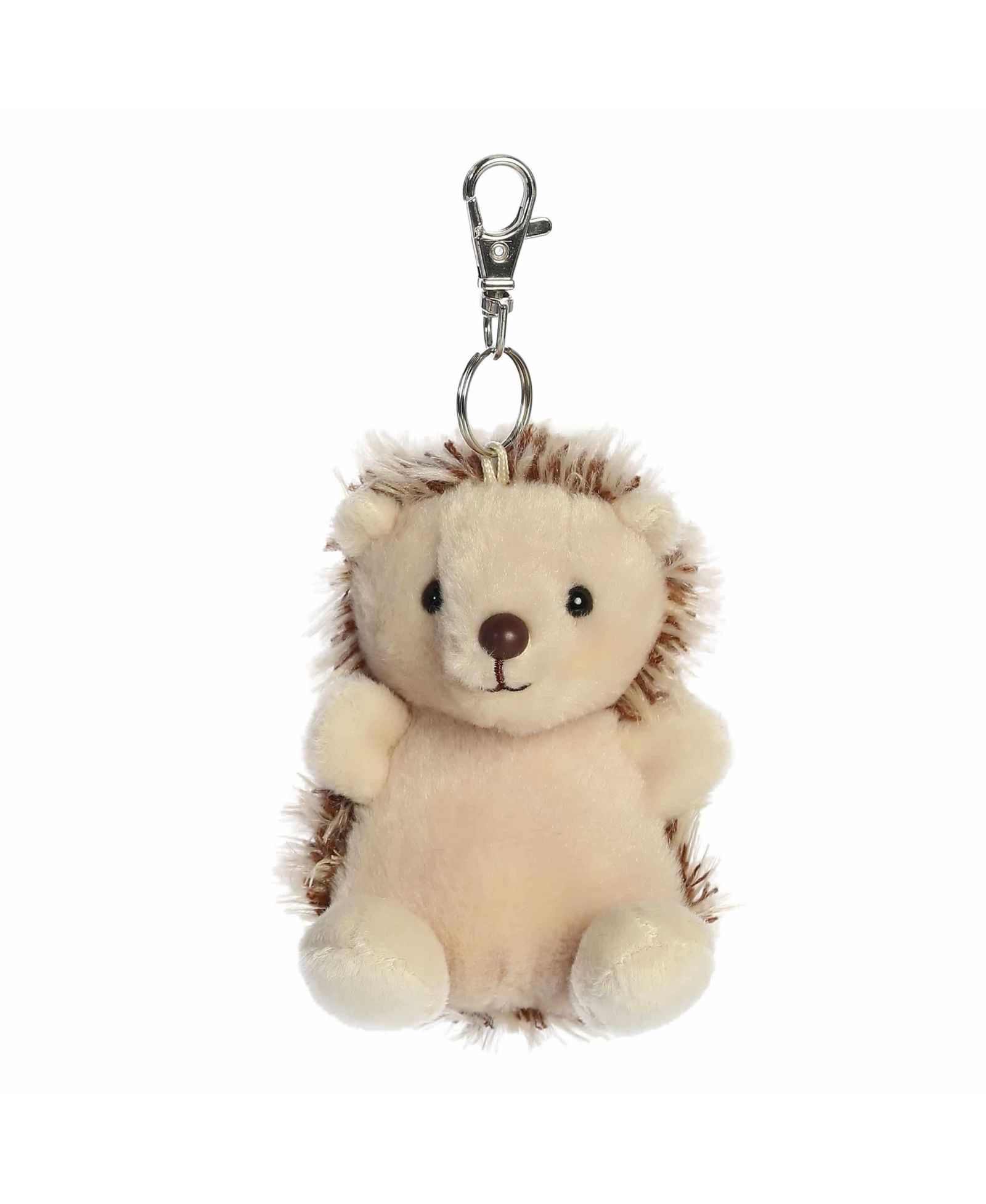 Aurora Mini Hedgie Hedgehog Palm Pals Adorable Clip-On Brown 4