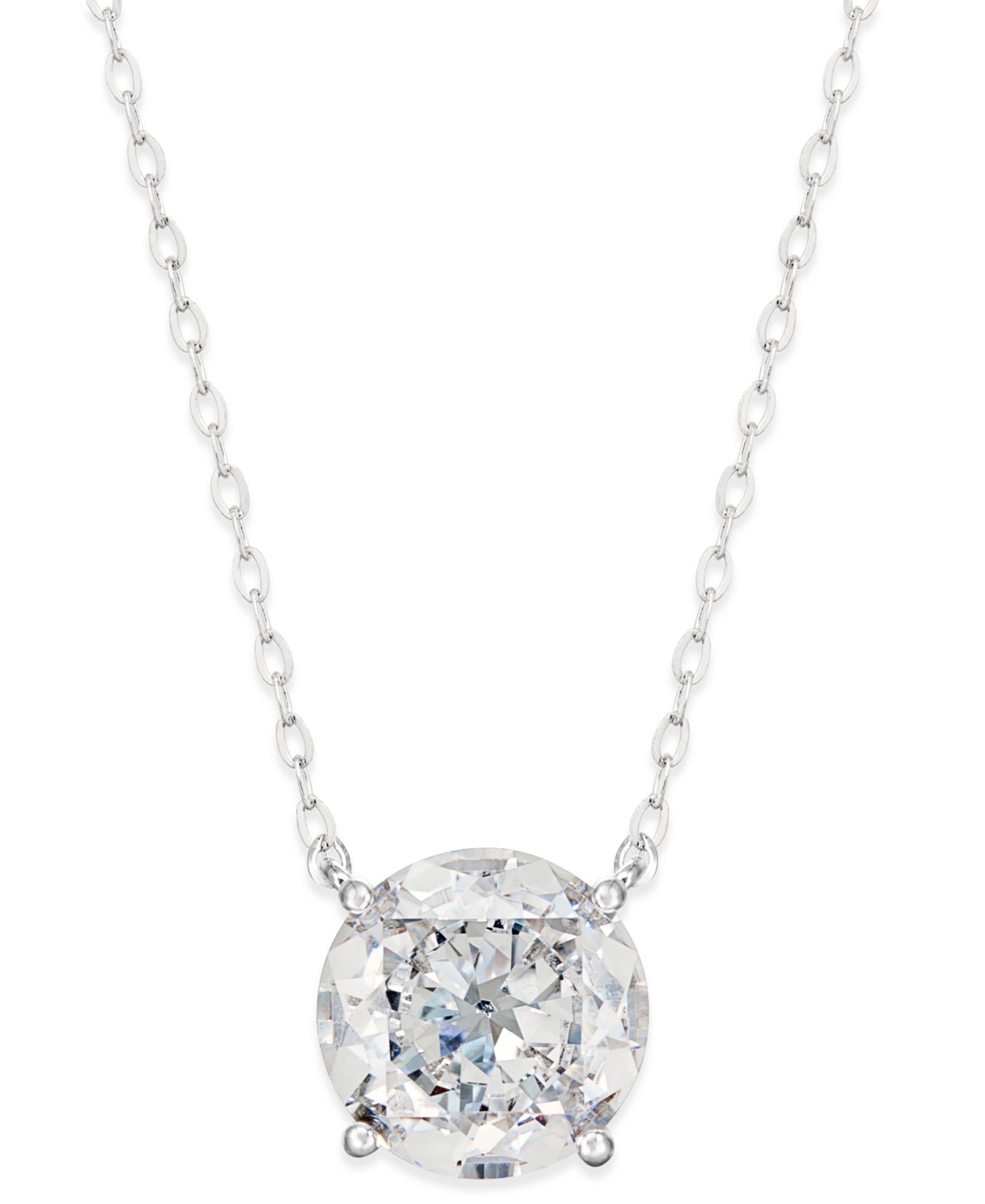 Eliot Danori ожерелье с кулоном Silver-Tone Crystal