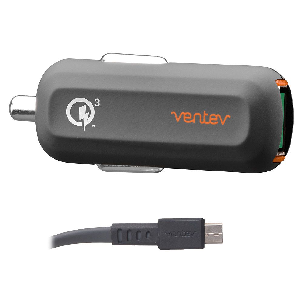 Зарядное устройство Ventev 24W ULTRAFAST USB-A и кабель USB-A to Micro-USB