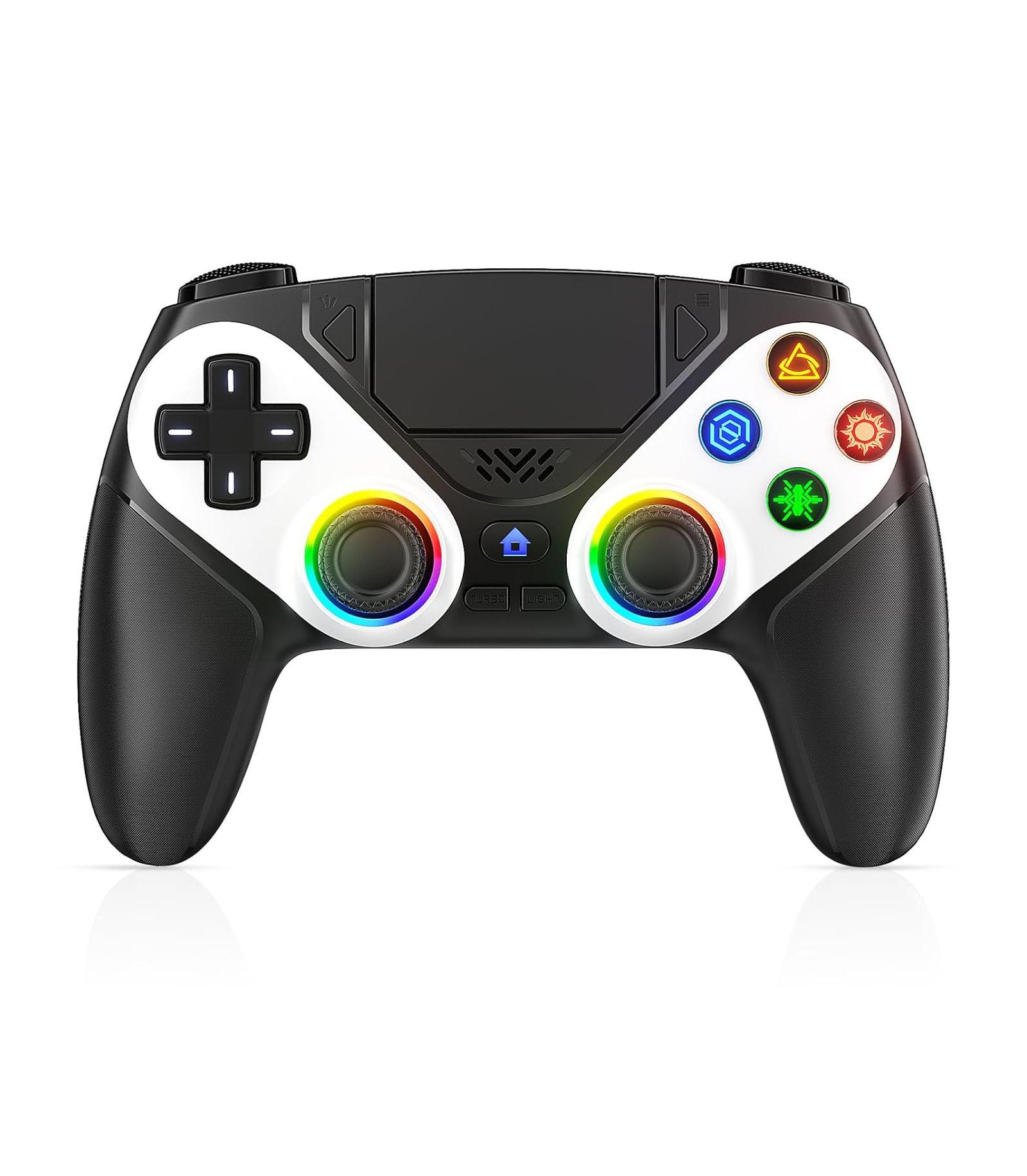 Nbcp LED Wireless Dual Vibration Controller for PS5, PC