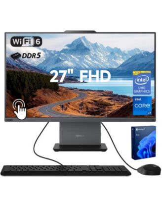 Бизнес-моноблок Lenovo ThinkCentre neo 50a 27" Intel Core i7 13620H 16 ГБ ОЗУ Intel UHD Graphics 512 ГБ SSD Windows 11 Pro FHD 100 Гц - черный