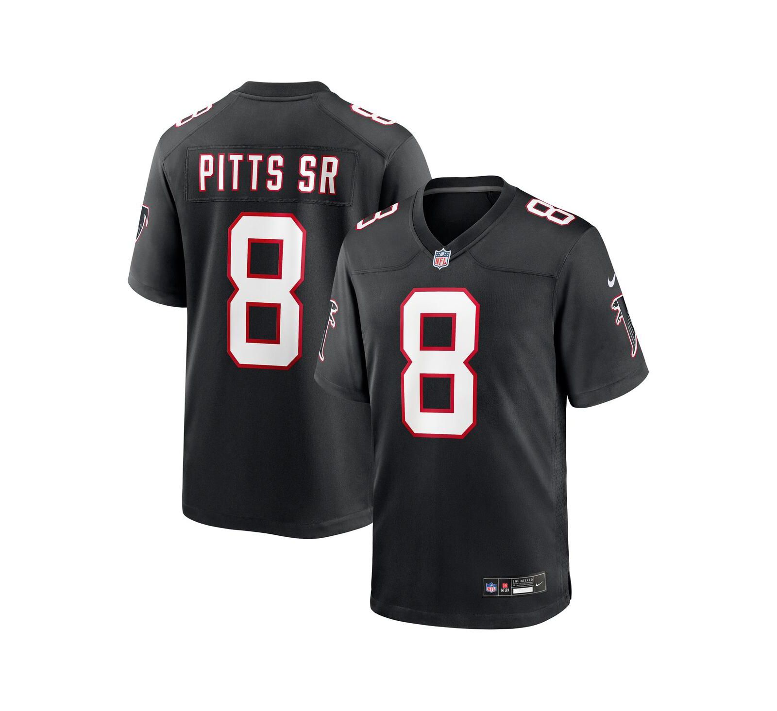 Nike Мужской Kyle Pitts Sr. Black Atlanta Falcons Alternate Game Jersey