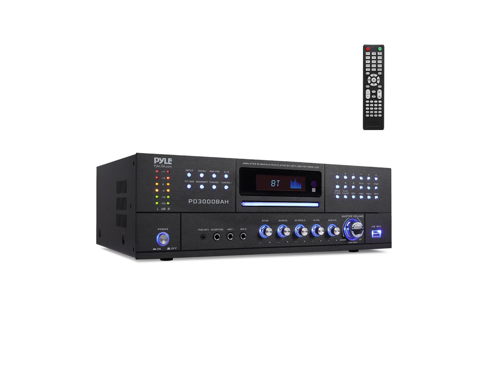 Pyle Wireless BT Streaming Home Theater Amplifier with CD/DVD Player, AM/FM Radio, HDMI/MP3/USB Reader (4000 Watt)